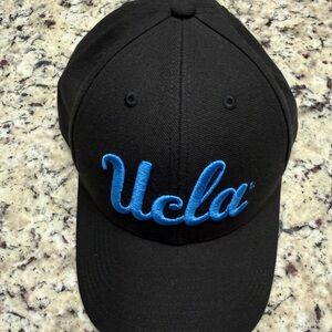 47 Black Cap with Blue Accent Embroidery